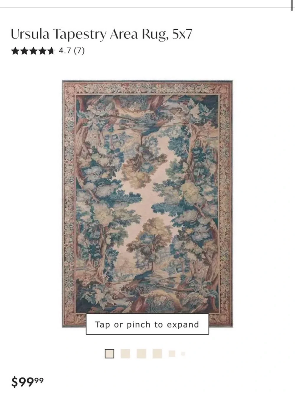 Vintage-Inspired Pastel Woodland Wall Tapestry